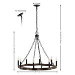 Safavieh Brookville 8LT 28" Chandelier, Reduced Price 2172784031 CHA4042A. Fixed Price $155.00.