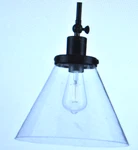 Progress Lighting P500324-031 Hinton 1-LIGHT Matte Black Seeded Glass Pendant. Fixed Price $99.99.