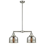 Innovations 2-L Lg Bell 24" Chandelier, Bn/sv Mc 209-SN-G78-LED. Fixed Price $622.60.