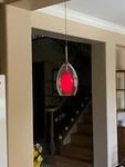 Fire Pendant - Clear/red/nickel Tech Lighting Compatible 12V Halogen New. Fixed Price $149.00.