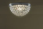 Chelsea 2-LIGHT Flush Mount Ceiling Caged Crystal Shade, Chrome Finish. Fixed Price $123.24.