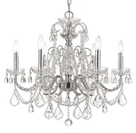 Crystorama 3226-CH-CL-SAQ Imperial 6-LIGHT Swarovski Spectra Crystal Chandelier. Fixed Price $2194.00.