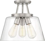 Savoy Essentials 6-1024-3-SN Calhoun Ceiling Light Satin Nickel Finish. Fixed Price $238.00.