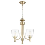 Quorum Rossington 3-LIGHT 19" Transitional Chandelier Aged Brass With. Fixed Price $224.00.