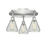 Innovations Lighting 516-3C-10-18 Conesus Flush Satin Nickel /. Fixed Price $448.80.