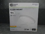 Commercial Electric 12IN Low Profile Led Flush Mount Round Closet Light Fixture. Fixed Price $22.99.