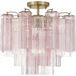 Crystorama ADD-300-AG-SP Ceiling Addis Semi-flush Mount Aged Brass. Fixed Price $898.00.