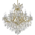 Crystorama Maria Theresa Chandelier, Crystal Spectra 4418-GD-CL-SAQ. Fixed Price $6279.99.