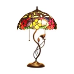 Chloe Lighting Mariebelle Tiffany-style Floral Stained Glass Table Lamp 16".... Fixed Price $138.84.