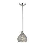 1-LIGHT Polished Chrome Pendant Metal Rings By Home Decorators Collection. Fixed Price $48.99.