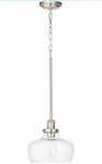 Hanaloa Modern Industrial Pendant Light W/ Seeded Glass Shade, Adjustable New. Fixed Price $75.00.