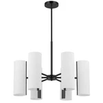 Dainolite Cleta Light Chandelier, Matte Black/white CEA-246C-MB. Fixed Price $496.00.