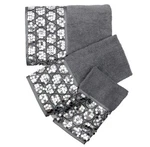 New Popular Bath Sinatra 3PK Towel Set Gray Silver Sequins Hollywood Glam Cotton. Fixed Price $23.99.