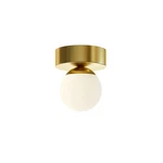 Afx Lighting Pearl Flush Mount, Satin Brass/white - PRLF05L30D1SB. Fixed Price $40.00.