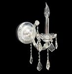 1 Light Maria Theresa Crystal Wall Lamp Clear Glass Chrome Finish Vintage Style. Fixed Price $60.00.