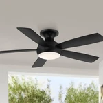 52" Wac Odyssey Flush Matte Black Led Smart Ceiling Fan. Fixed Price $314.96.