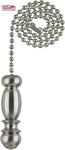 Westinghouse 7710300 Pendant Pull Chain, Brushed Nickel, White. Fixed Price $12.52.