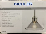 Kichler Sley Mini Pendant Brushed Nickel / Smoke Tinted Glass Shade New. Fixed Price $34.95.