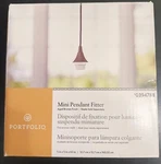Portfolio Light Mini Pendant Fitter Aged Bronze Finish # 0394788 Nib. Fixed Price $6.99.