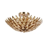 Crystorama 505-GA Broche 16" 4-LIGHT Floral Semi Flush Mount In Antique Gold. Fixed Price $500.00.