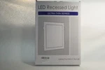 Gianor 8" Square 18W Ultra Thin Recessed Light J-box 6000K, 150W Equivalent. Fixed Price $15.00.