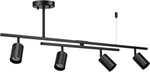 57500 4-LIGHT Track Lighting, Matte Black, Adjustable Center Swivel Bar, Modern. Fixed Price $192.99.