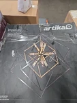 Artika Imperium 9-LIGHT Black Gold Sputnik Cage Chandelier Dining Room Kitchen. Fixed Price $145.00.