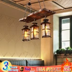 3LIGHT Rustic Country Chandelier Antique Pendant Lamp Industrial Ceiling Fixture. Fixed Price $74.38.