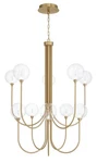 Iissa 45W 10 Led CHANDELIER-48 Inch Tall 40 Wide-gold Finish-clear. Fixed Price $3720.00.
