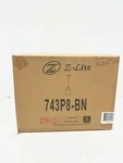 Z-lite In. 1-LIGHT Brushed Nickel Pendant Ivory Fabric Shade 743P8-BN. Fixed Price $59.99.
