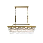 Elegant Lighting Nordic 6 40" Pendant, Brass - 1219G40BR. Fixed Price $718.00.