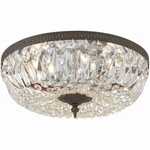 Crystorama Ceiling Mount 16" Wide Bronze Swarovski Clear Light 716-EB-CL-S. Fixed Price $399.99.