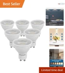 6-PACK Dimmable GU10 Led Bulbs: Warm White 3000K, 500 Lumens, Energy Efficient. Fixed Price $18.99.