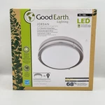 New Good Earth Lighting Jordan 1-LIGHT 11-IN Satin Nickel Led Flush Mount. Fixed Price $34.99.