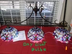 Chloe Lighting Victorian 3-LIGHT Glass & Metal Island Pendant Multi-color. Fixed Price $99.00.