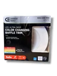 Commercial Electiric 5/6 Inch Led Ultra Deep Color Changing Baffle Trim. Fixed Price $11.99.