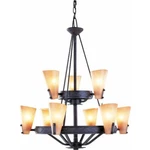 Volume Lighting Lodge 9-LIGHT Frontier Iron Chandelier, V5339-53. Fixed Price $314.99.