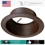 Nicor Lighting 6 Inch Oil-rubbed Bronze Recessed Baffle Trim Fits Housing. Fixed Price $17.99.