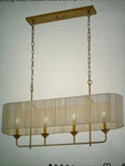 42 Woven Rattan Large Island Light Linear Boho Chandelier White & Brass. Fixed Price $149.95.