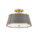 Hinkley Lighting Clarke 2 Medium Semi-flush Mount, Brass 4893LDB. Fixed Price $459.00.