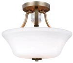 Feiss Evington 14" 2 Light Semi-flush Mount, Sunset Gold, SF334SG. Fixed Price $79.98.