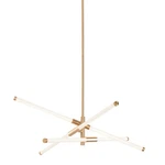 Afx RSKP30L30D1 Rusnak 30"W Led Abstract Sputnik Chandelier - Brass. Fixed Price $336.80.