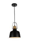 Black One Light Pendant From The Elisa Collection. Fixed Price $108.00.