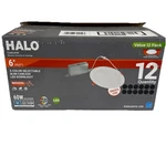 Halo Hlbsl 6 In. Can Less Integrated Led, 900 Lumens, 5CCT, White (12-PACK). Fixed Price $99.99.