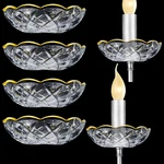 Bonuci 6 Pcs Chandelier Bobeche 4 Side Holes Inch Crystal. Fixed Price $43.09.
