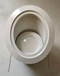 Elco EL763CT5W The Slant System 6" Integrated Led Baffle Recessed Trim, White. Fixed Price $59.97.