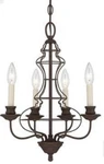 Ashley Harbour Rustic Antique Bronze Finish 4 Light Chandelier. Fixed Price $175.00.