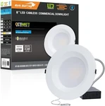 Run Bison 8 Inch Recessed Led Commercial Downlight With J-box, 27W. Fixed Price $28.99.