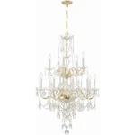Crystorama 1155-PB-CL-MWP Traditional Crystal Chandelier Polished Brass. Fixed Price $1198.40.