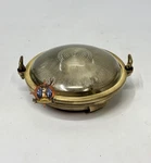Vintage Authentic Brass Nautical Ceiling Wall Shiny Finish Deck Light Fixture. Fixed Price $200.00.